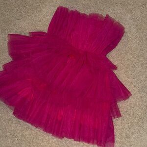 Altar'd State Fuchsia Tulle Dress